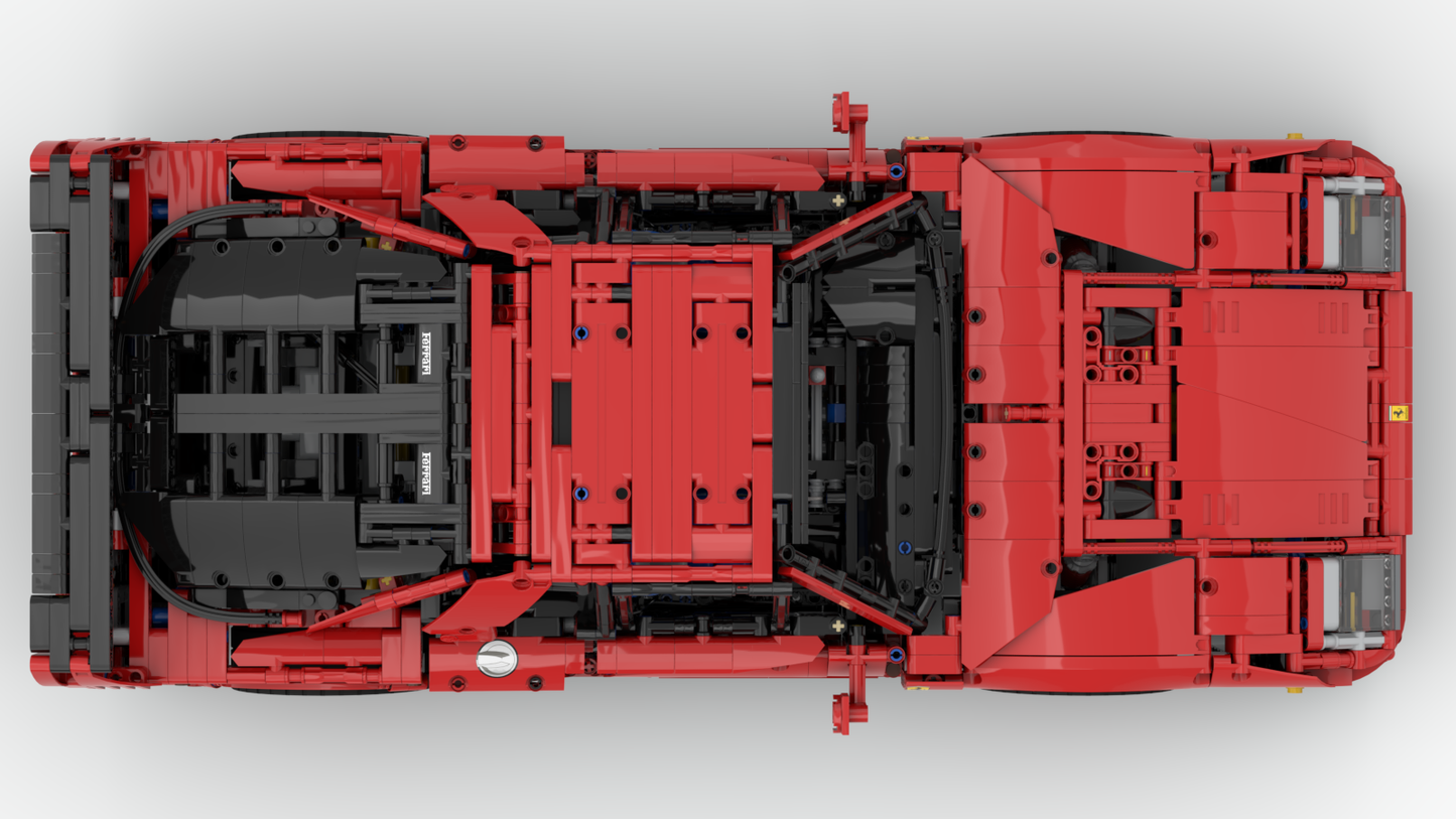 Ferrari 42143 Ferrari F40 1:8 - alternate build - timtimgo