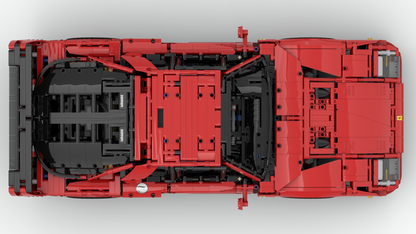 Ferrari 42143 Ferrari F40 1:8 - alternate build - timtimgo