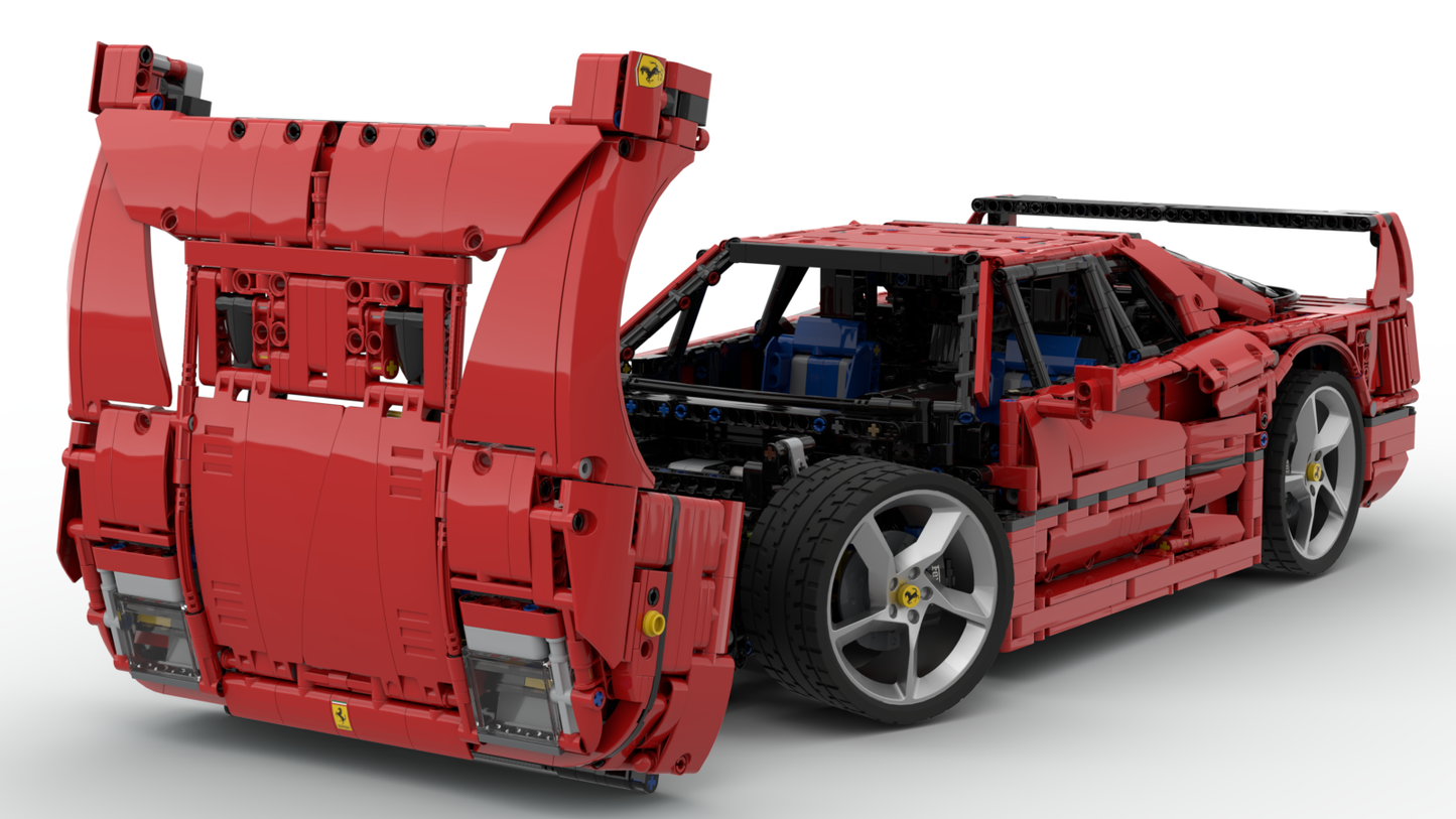Ferrari 42143 Ferrari F40 1:8 - alternate build - timtimgo