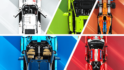 Acrylic Top-Speed Wall Mount Display for LEGO® Technic™ Red Bull Racing RB20 F1 42206