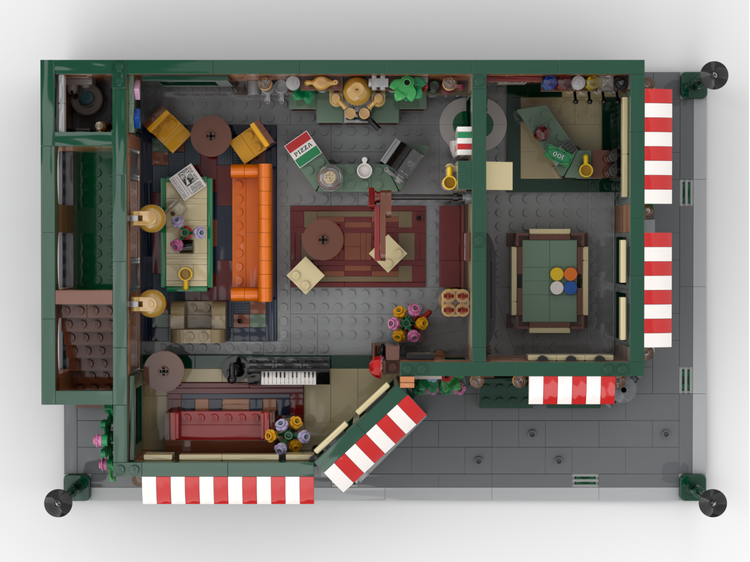 Central Perk & Friends Apartment MOC-79570 brick set