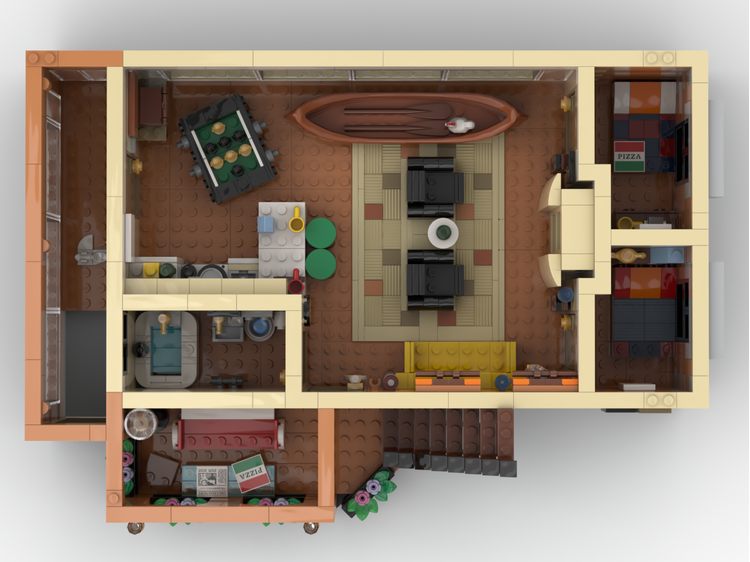 Central Perk & Friends Apartment MOC-79570 brick set