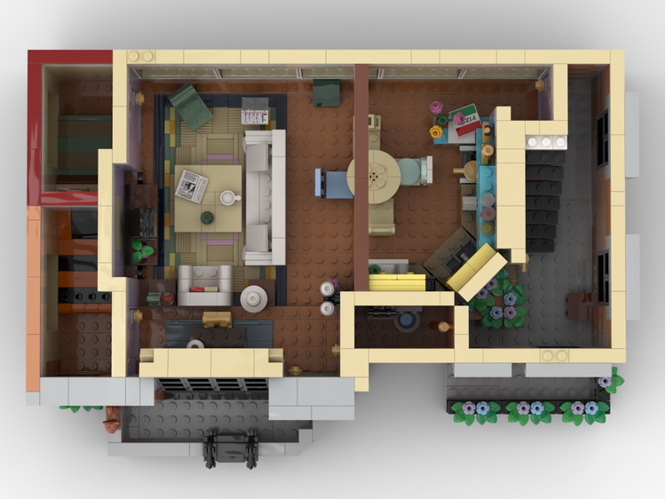 Central Perk & Friends Apartment MOC-79570 brick set