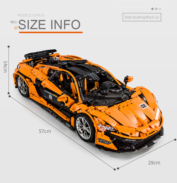 Mould King 13090S 1:8 Vehicle P1 statics version Technic Car