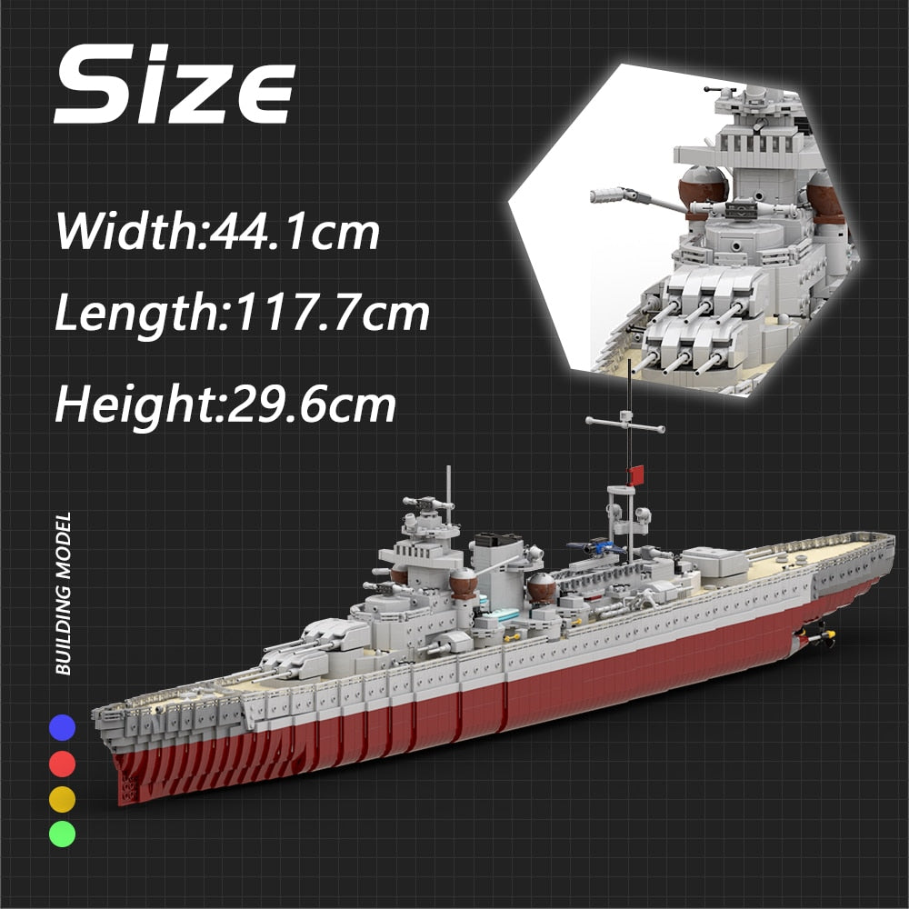 Gneisenau MOC-15423 Model Kit Building Toy (4694 Pieces)